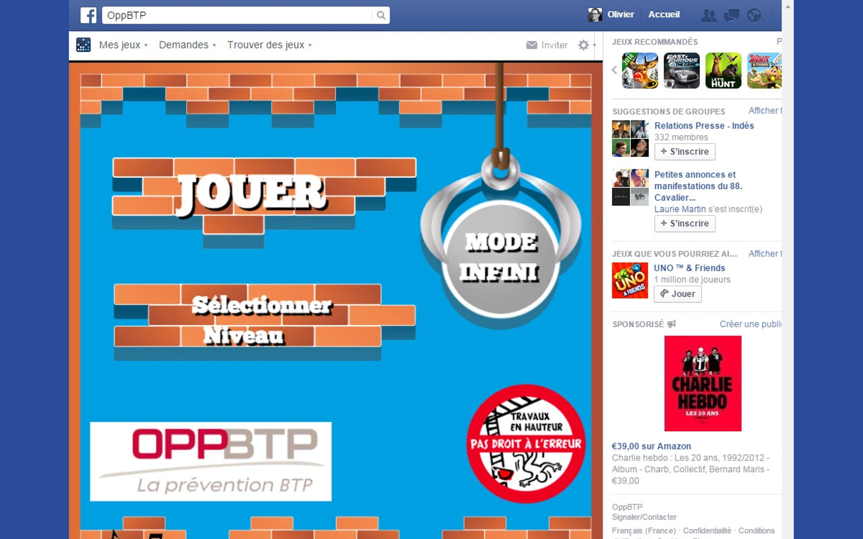 Atmosphère OPPBTP Serious Game version desktop