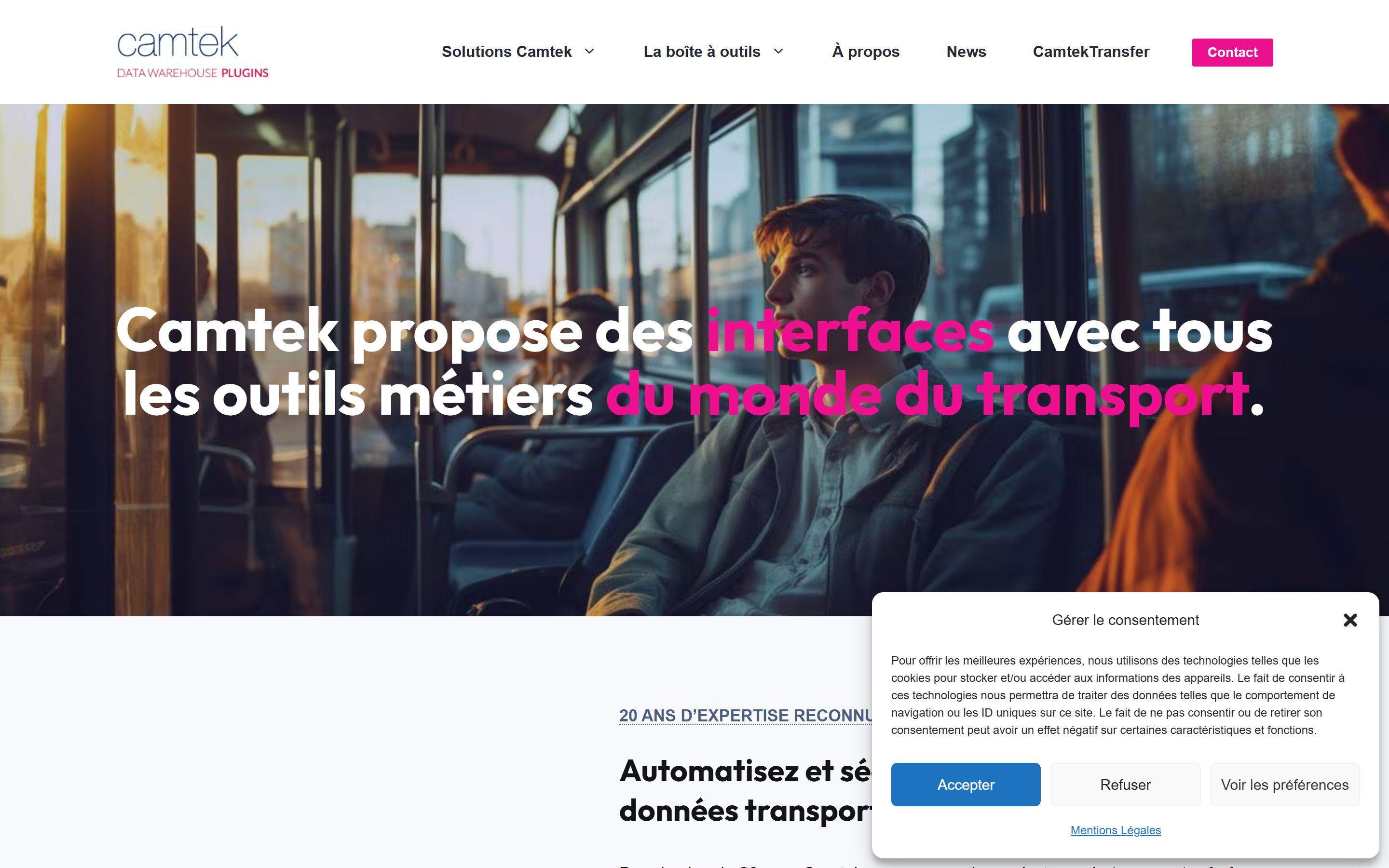 Atmosphère Camtek version desktop