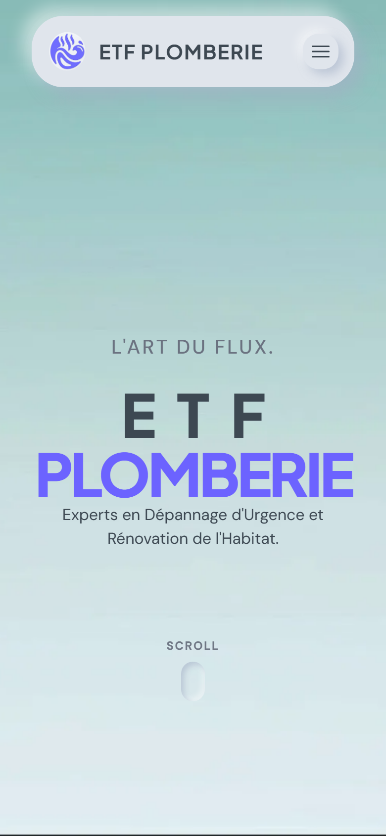 Atmosphère ETF Plomberie version mobile