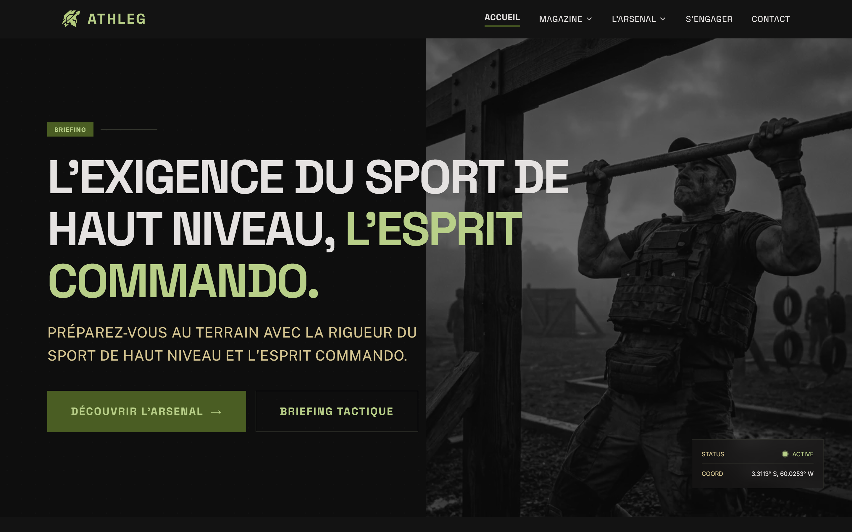 Capture site Légion Athleg