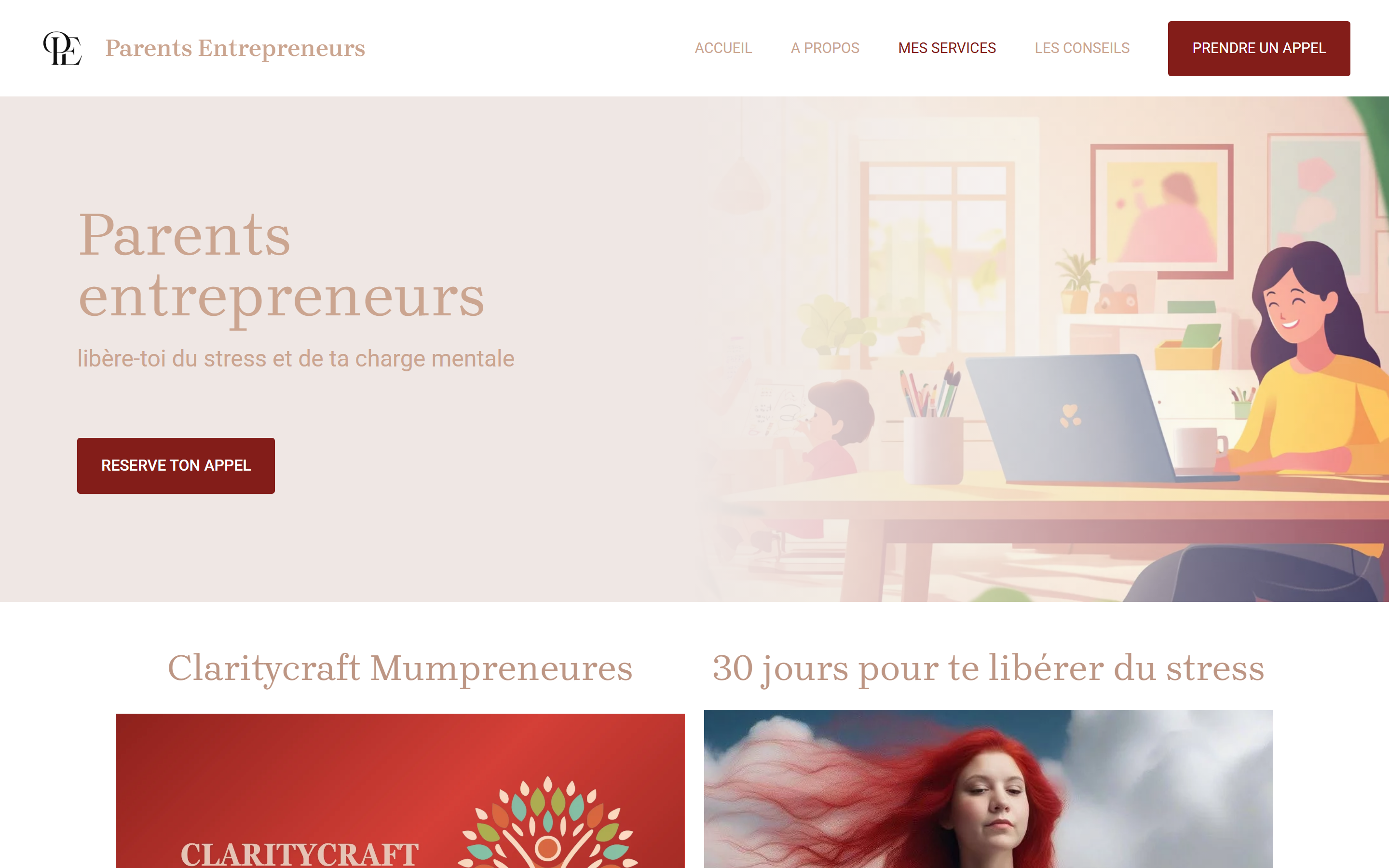 Capture site Parents Entrepreneurs