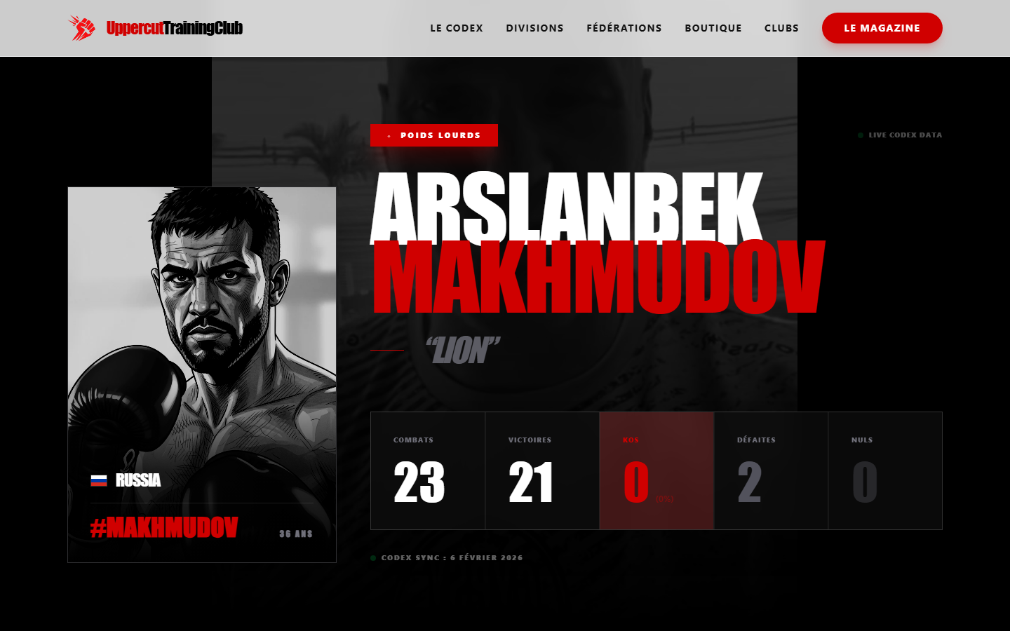 Capture site Uppercut Training Club