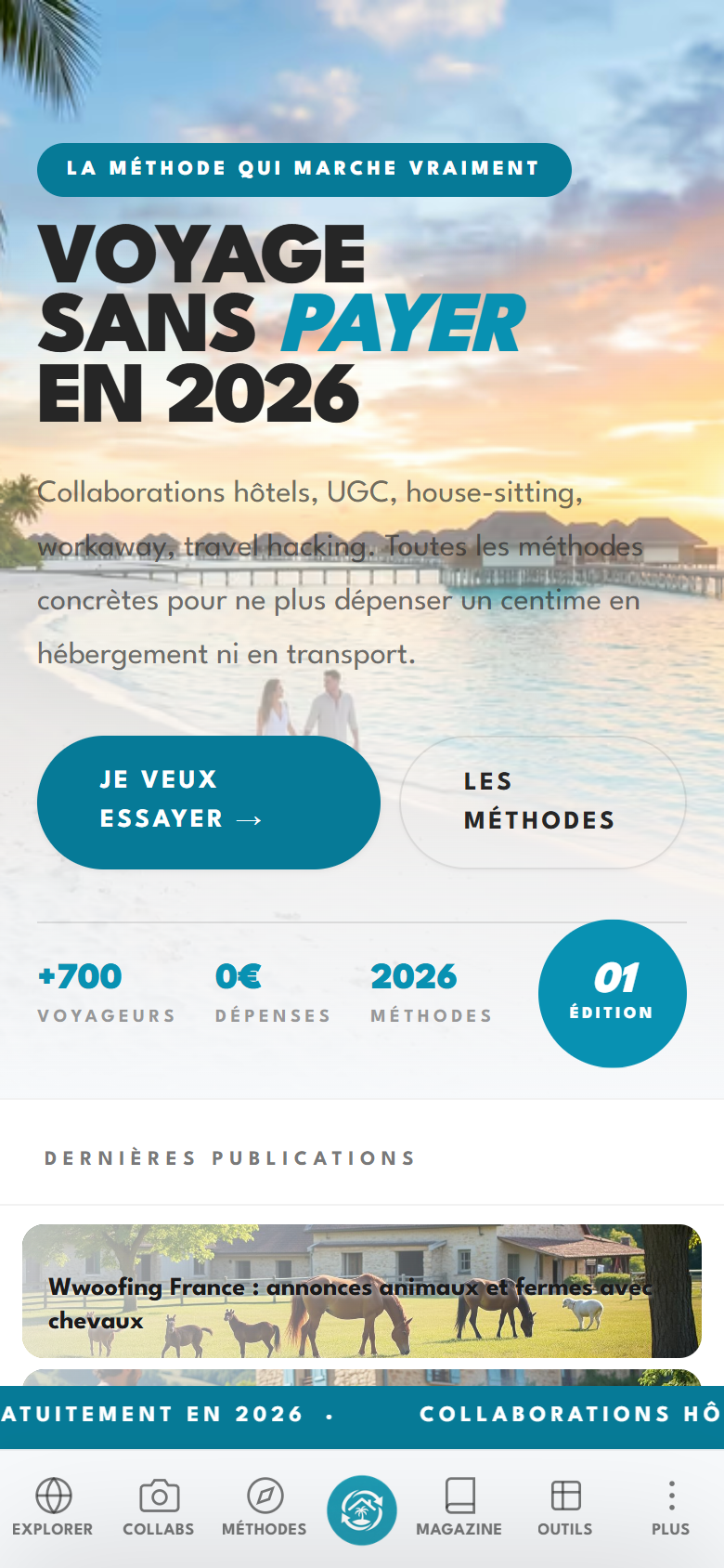 Atmosphère Voyager Gratuitement version mobile