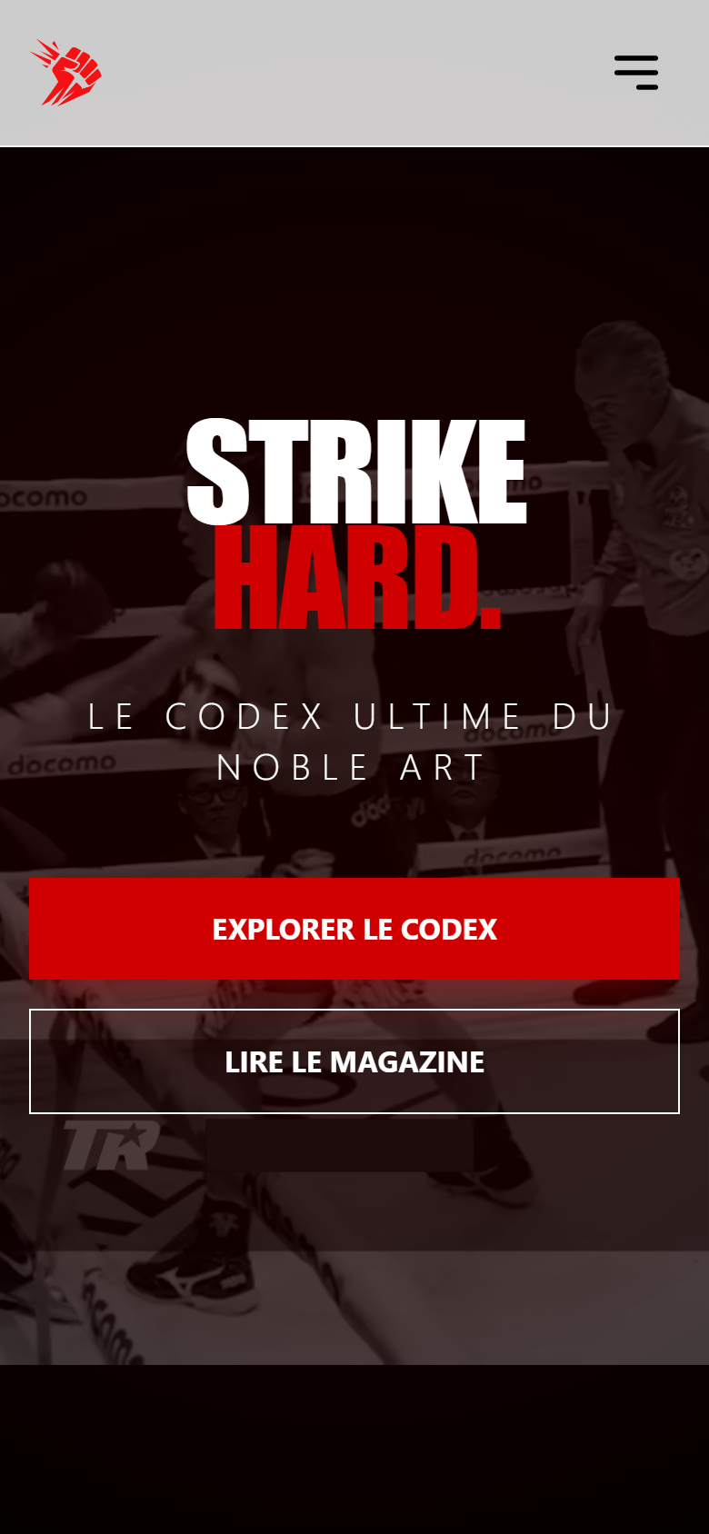 Atmosphère Uppercut Training Club version mobile